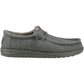 HEYDUDE Wally Stretch Canvas Cotton Men's Deep Green Moccasins Shoes