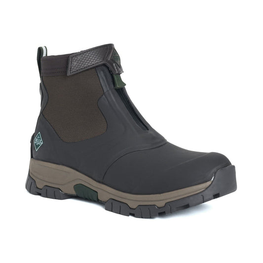 Muck Boots Men's Apex Mid Zip Wellingtons in Dark Brown