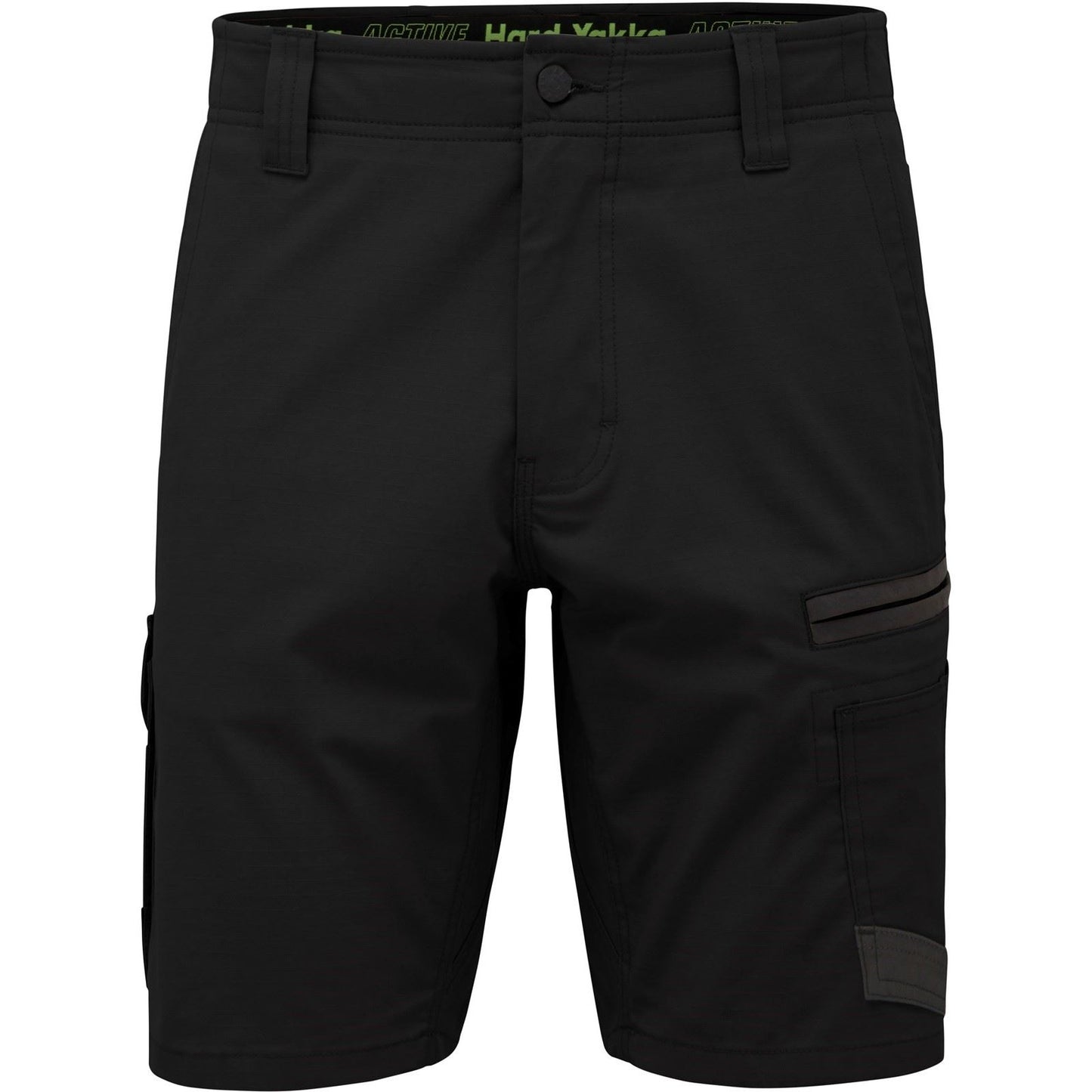 Hard Yakka Men's Raptor Active Mid-Short in Black