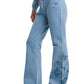 Ed Hardy Cross and Thorn Flared Women's Blue Joggers