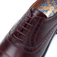 Base London Ascot Oxford Leather Men's Bordo Oxford Shoes
