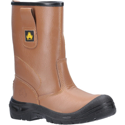 Amblers Safety FS142 Water Resistant Pull On Safety Rigger Boot in Tan