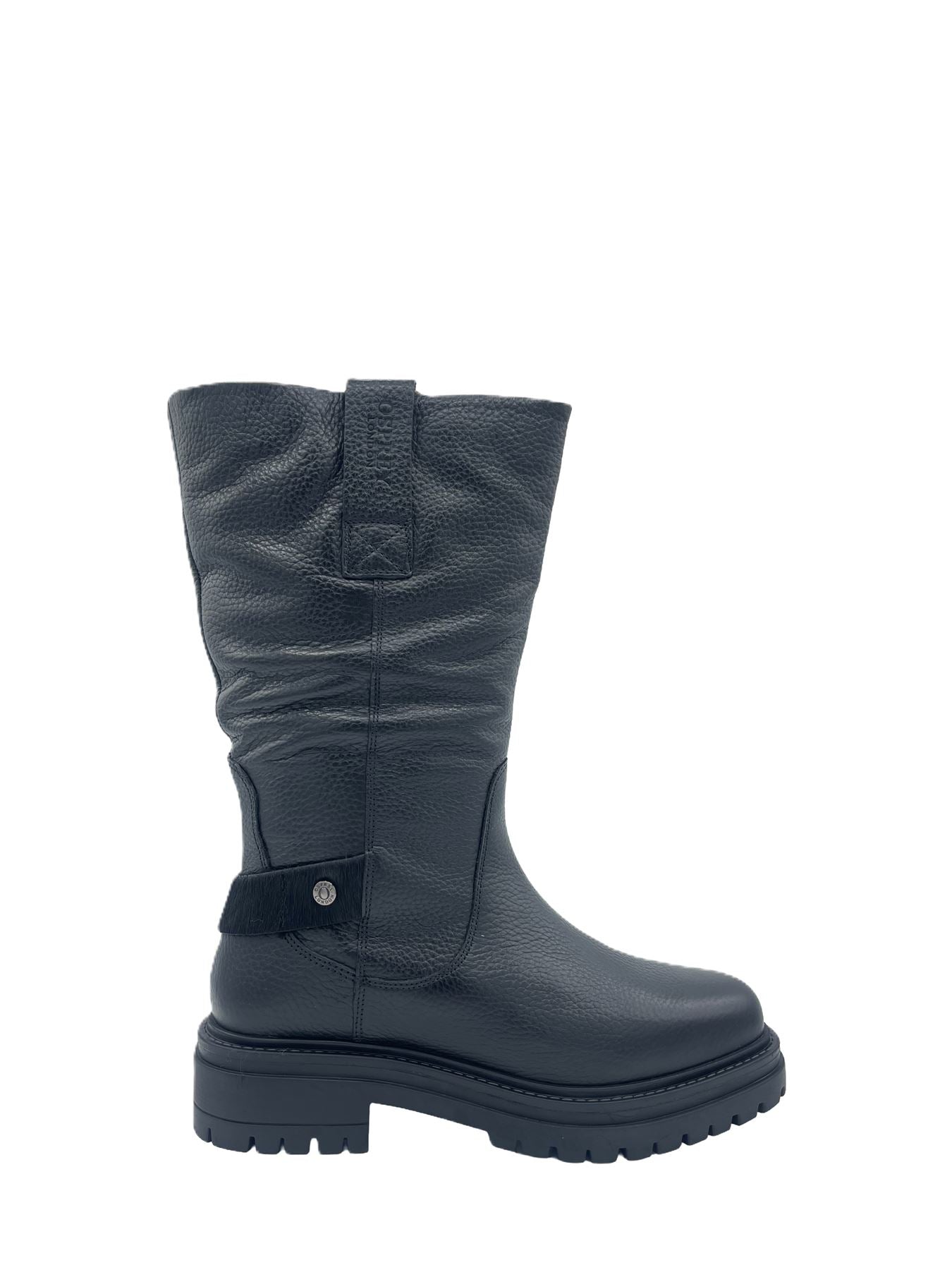 Osprey London The Gabarron Leather Women's Black Boots