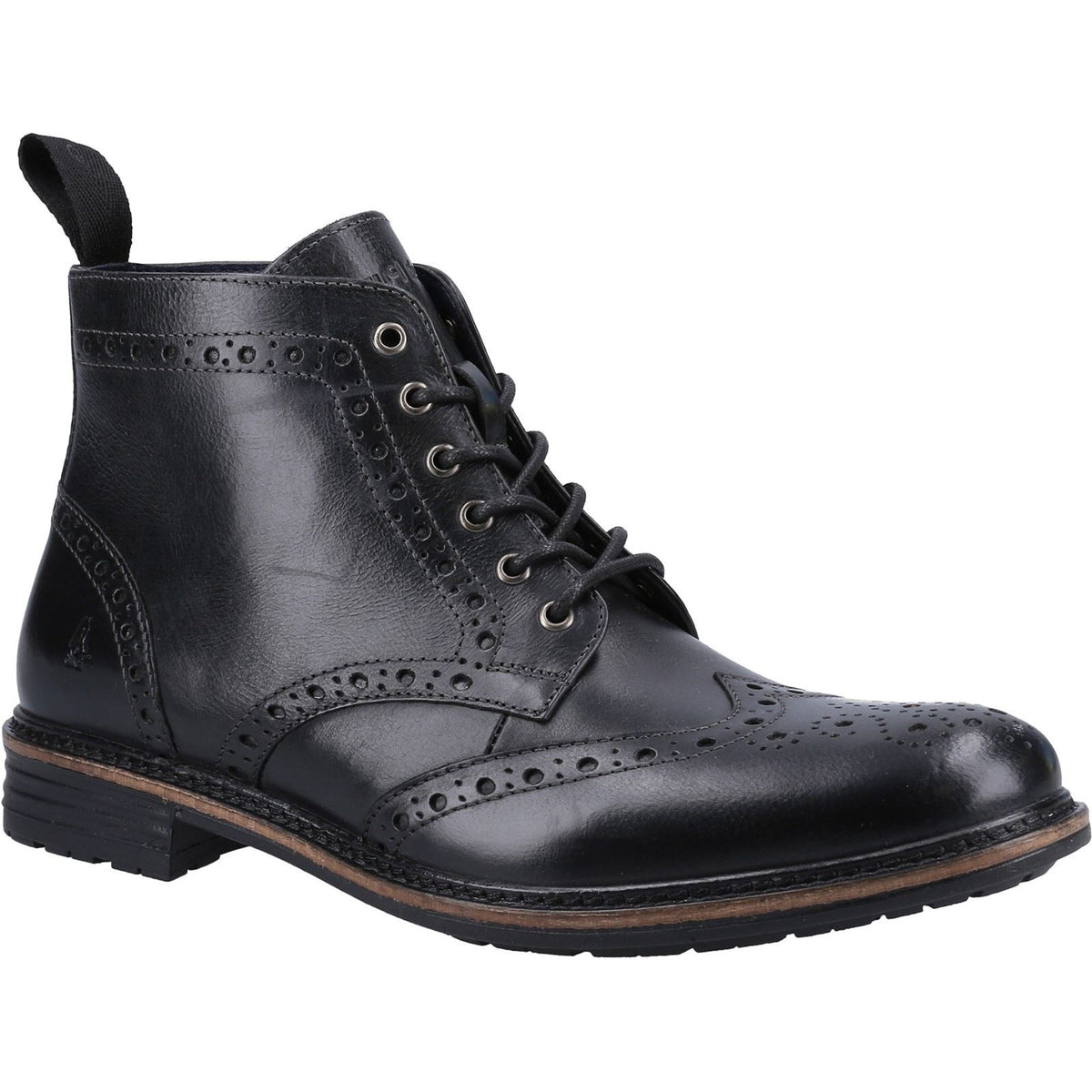 Hush Puppies Men's Joshua Brogue Boot in Black