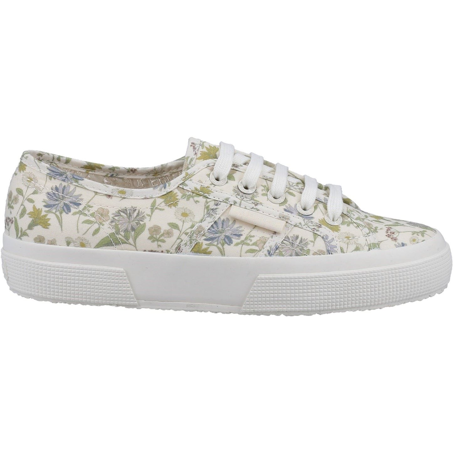 Superga Women's 2750 FLORAL PRINT Trainer in White/Floral Print