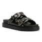 Buffalo Raya Ari West Leather Women's Black Sandals