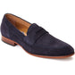 Base London Men's Bruno Penny Loafer in Navy