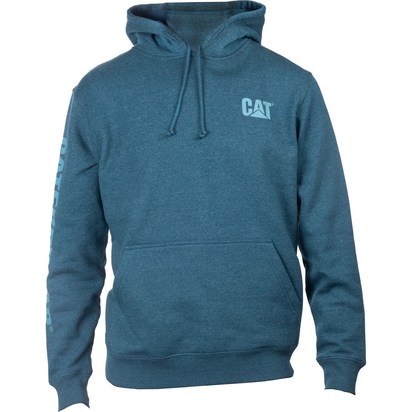 Caterpillar Men's Trademark Banner Hooded Sweatshirt in Mallard