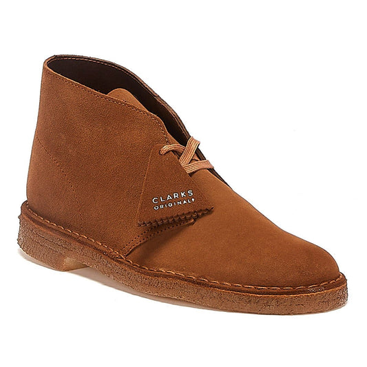Clarks Originals Desert Trek Suede Men's Cola Boots