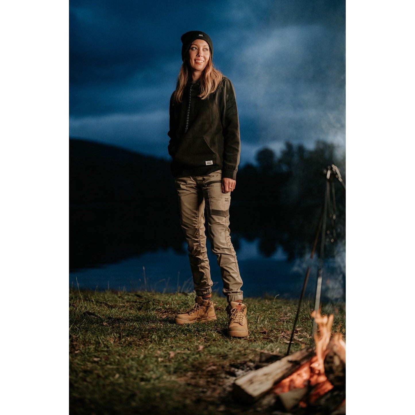 Hard Yakka Women's 3056 PR Side Zip Safety Boot in Wheat