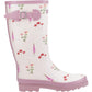 Cotswold Wildflower Tall Rubber Women's Pink Wellington Boots