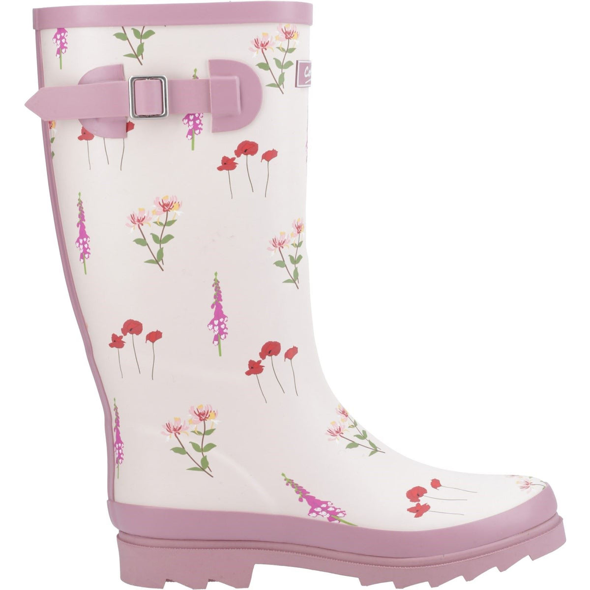 Cotswold Wildflower Tall Rubber Women's Pink Wellington Boots