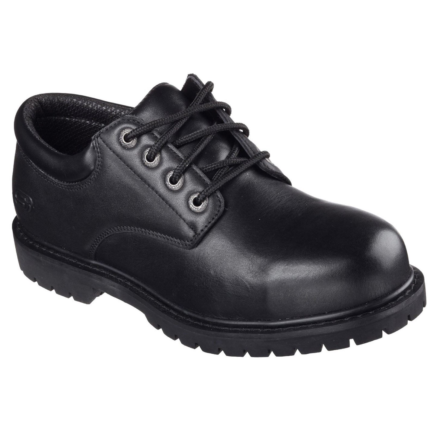 Skechers Workwear Cottonwood Elks Leather Men's Black Safety Shoes