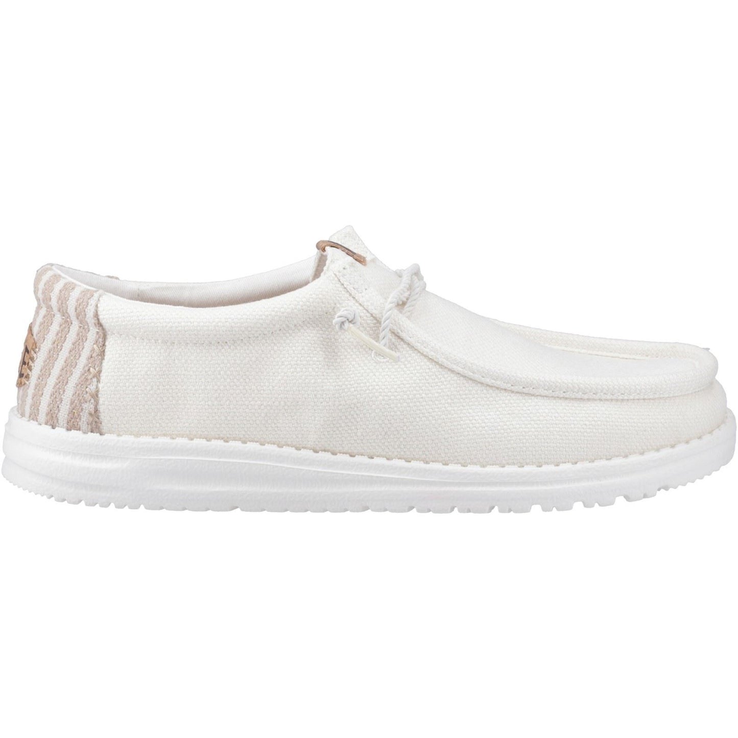 HEYDUDE Wally Resort Polyester Blend Men's White/Multi Moccasins Shoes