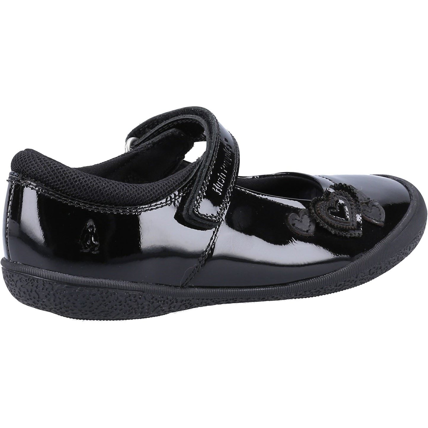 Hush Puppies Rosanna Patent Leather Junior Black Shoes