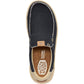 HEYDUDE Mikka Braided Textile Men's Black/Boulder Tan Loafers