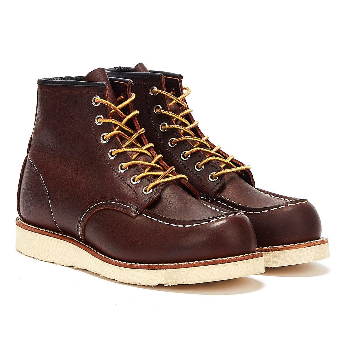RED WING 8138 MENS HERITAGE WORK 6INCH MOC TOE BRIAR OIL SLICK