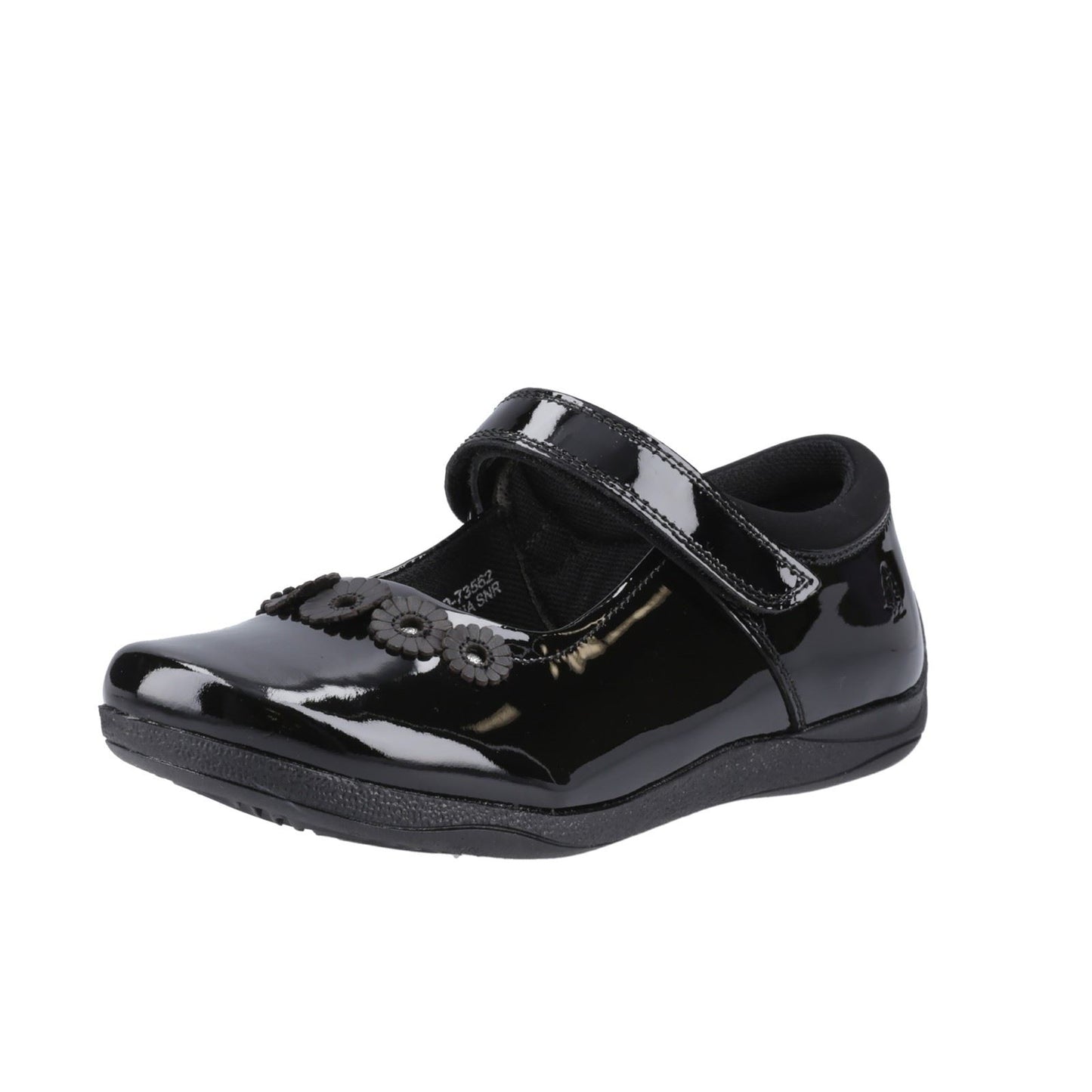 Hush Puppies Christina Patent Leather Youth Black Shoes