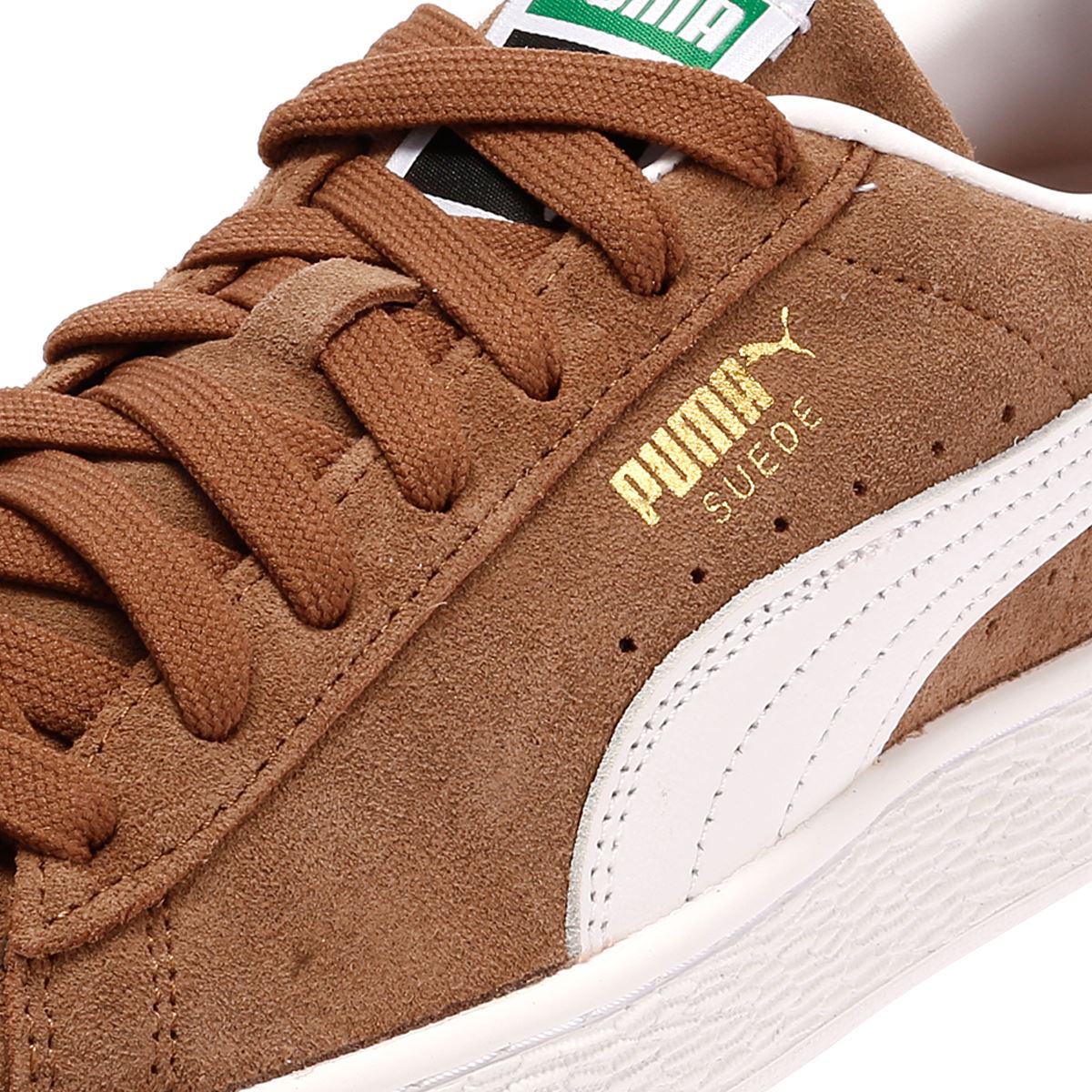 Puma Suede Classic Haute Coffee/White Trainers