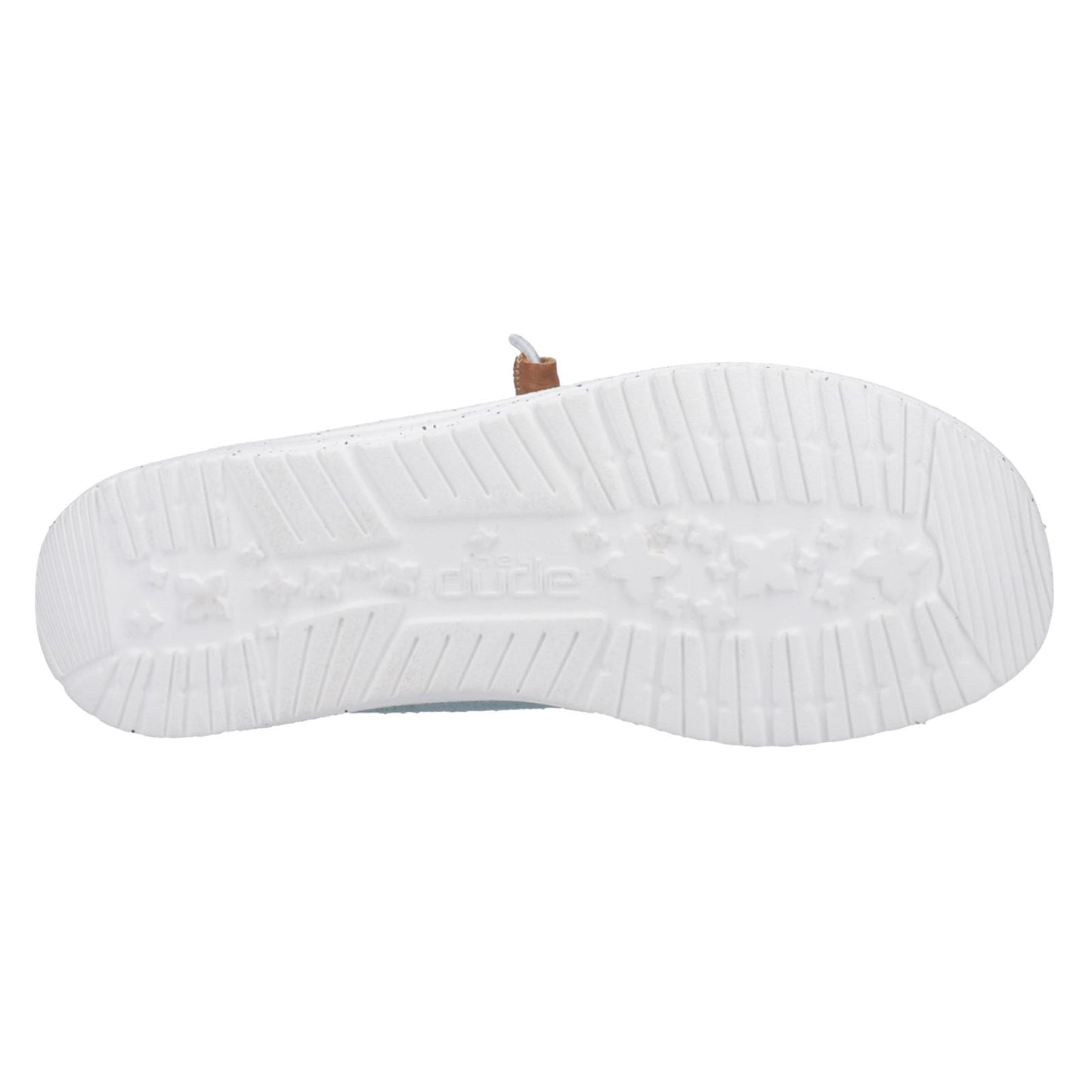 HEYDUDE Women's Wendy Heathered Slub Tropical Shoe in Blue