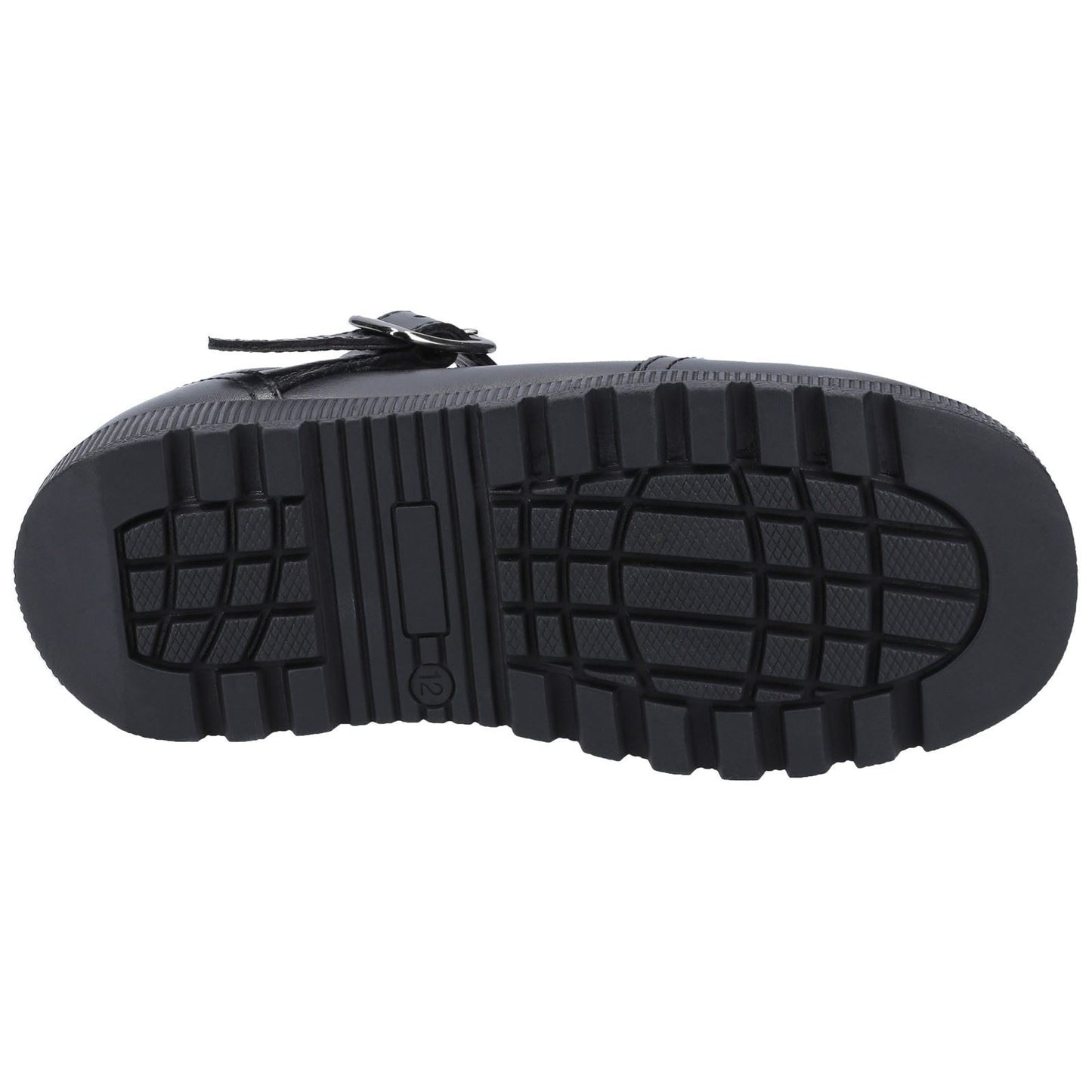 Hush Puppies Kerry Youth Girls Black Leather Shoes