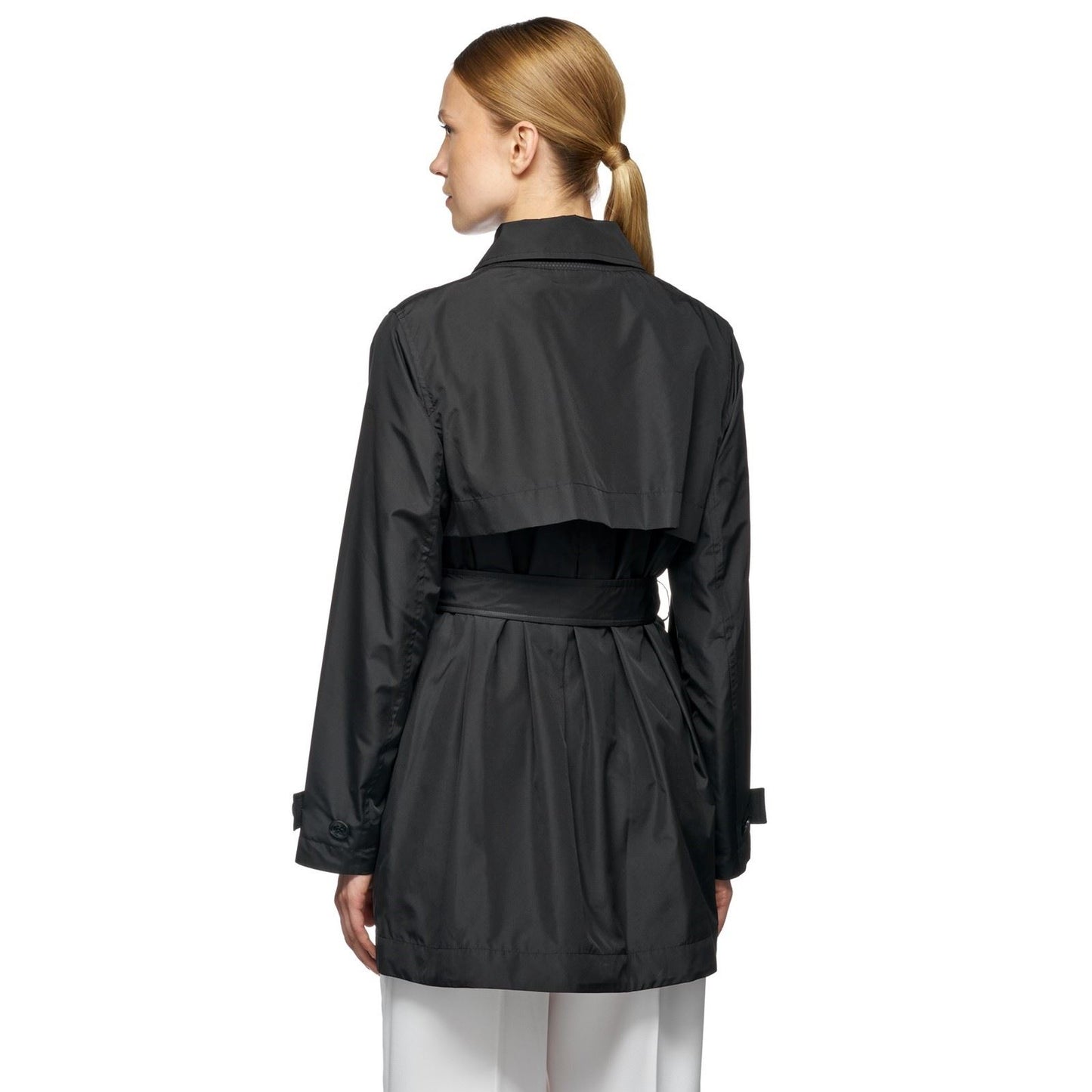 Geox Women's W SOLEIL TRENCH in Black
