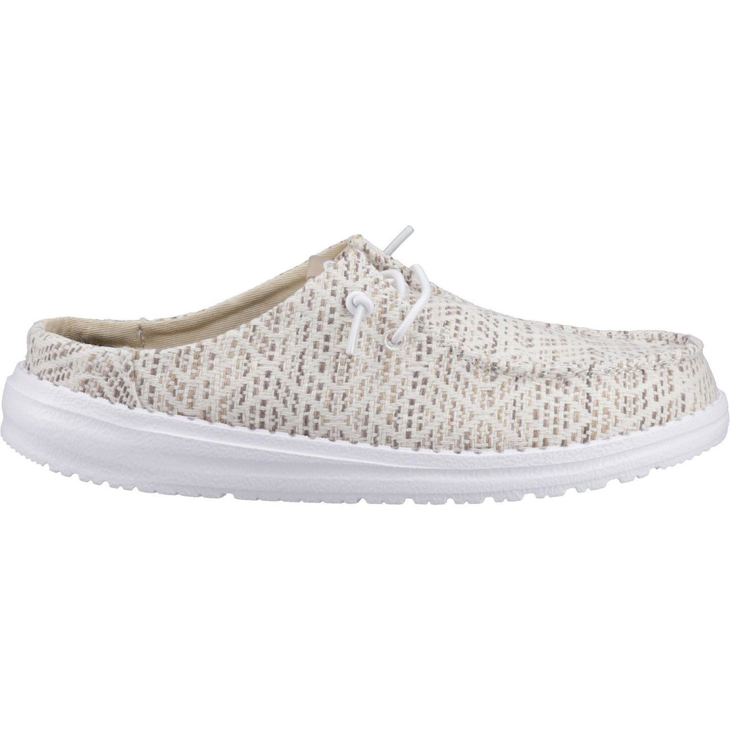 HEYDUDE Wendy Slip Surf Baja Polyester Blend Women's Tan/Multi Mules
