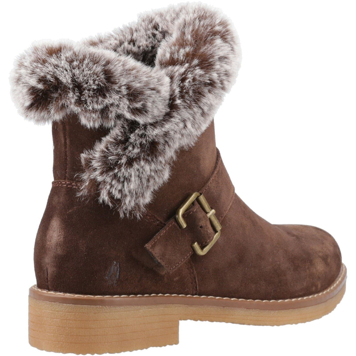 Hush Puppies Hannah Suede Women's Chocolate Winter Ankle Boots