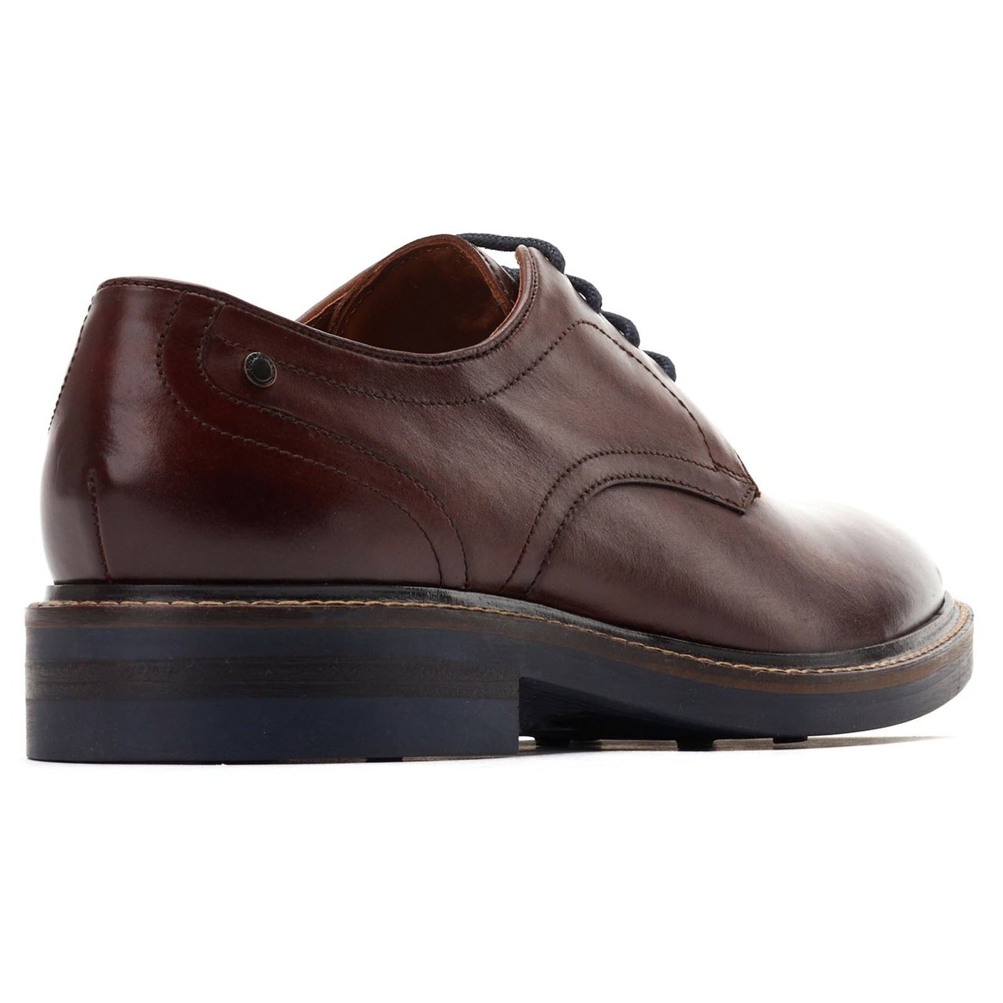 Base London Men's Mawley Chunky Derby Shoe in Burnt Brown