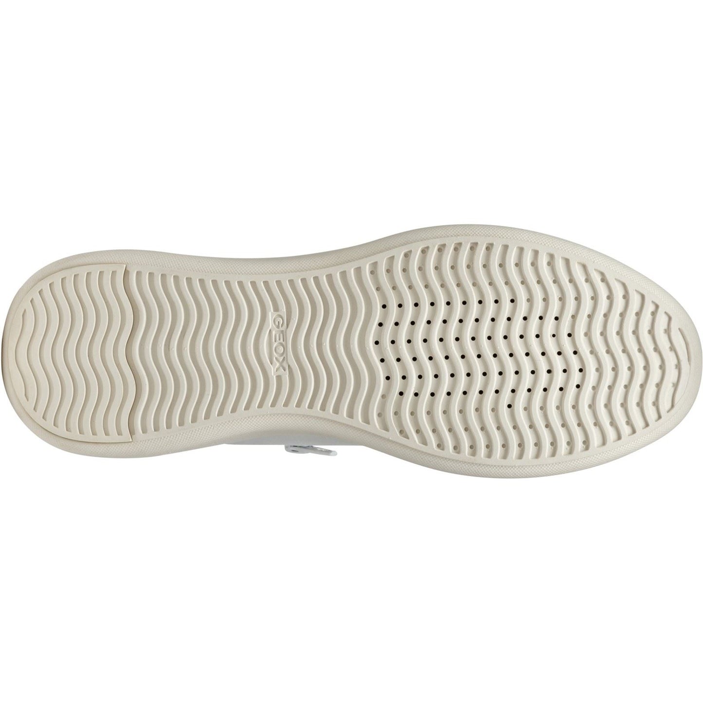 Geox D SUNNETTY Synthetic Polyurethane Women's White/Silver Trainers
