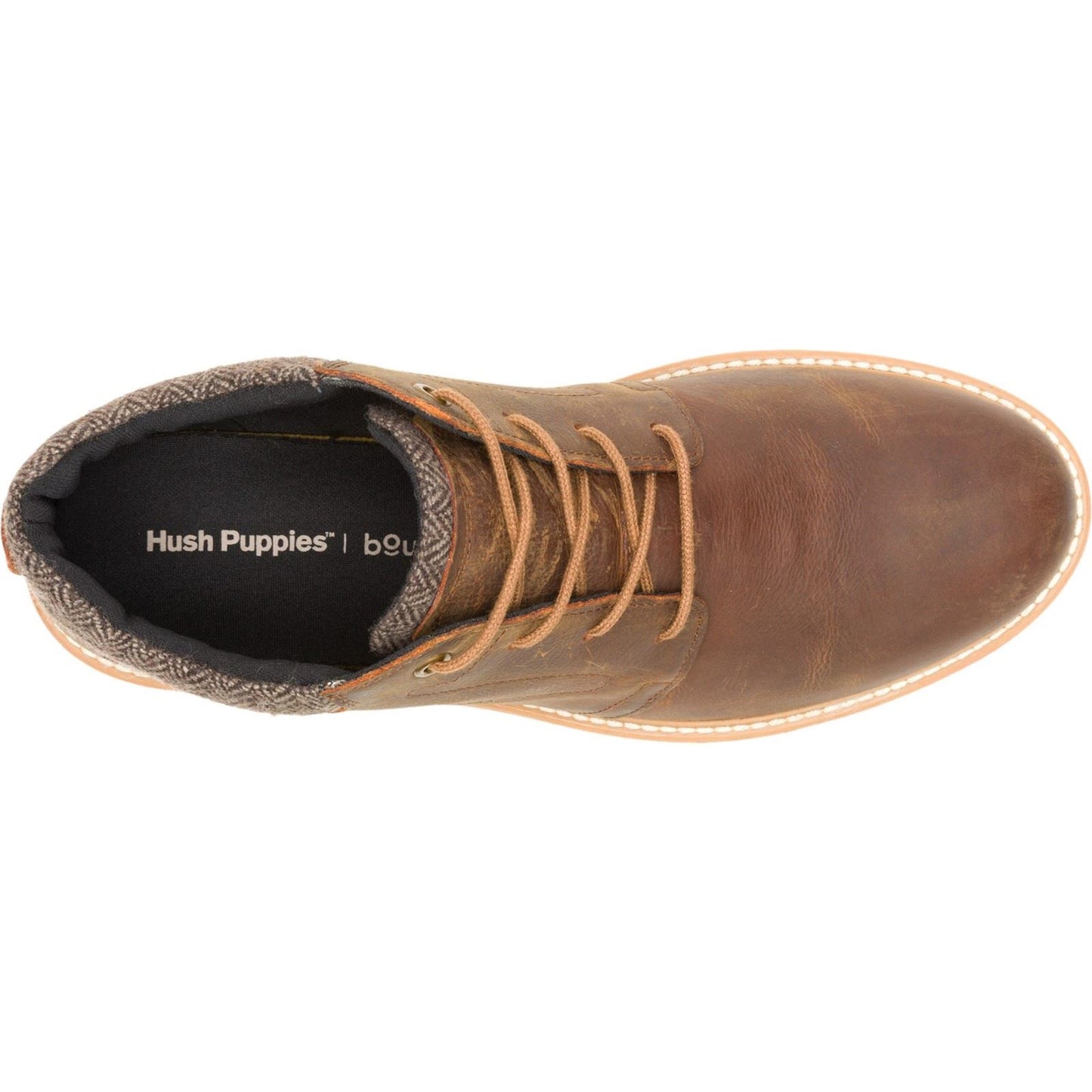 Hush Puppies Jenson Leather Men's Tan Ankle Boots