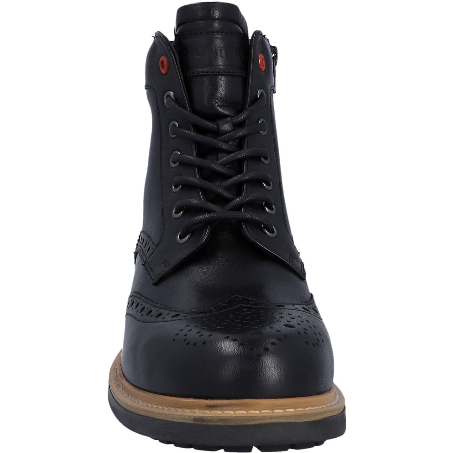 Hunter Men's Cawdor Brogue Ankle in Black