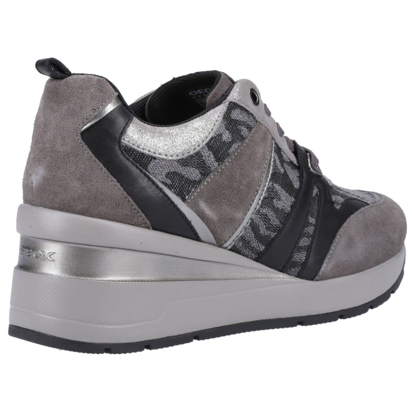 Geox Women's D ZOSMA B SNEAKERS in Dark Grey