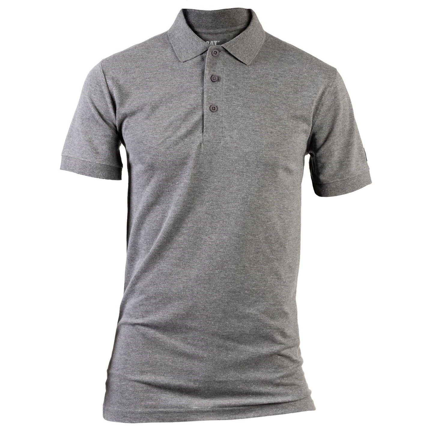 Caterpillar Men's Essentials Polo Shirt in Dark Heather Grey