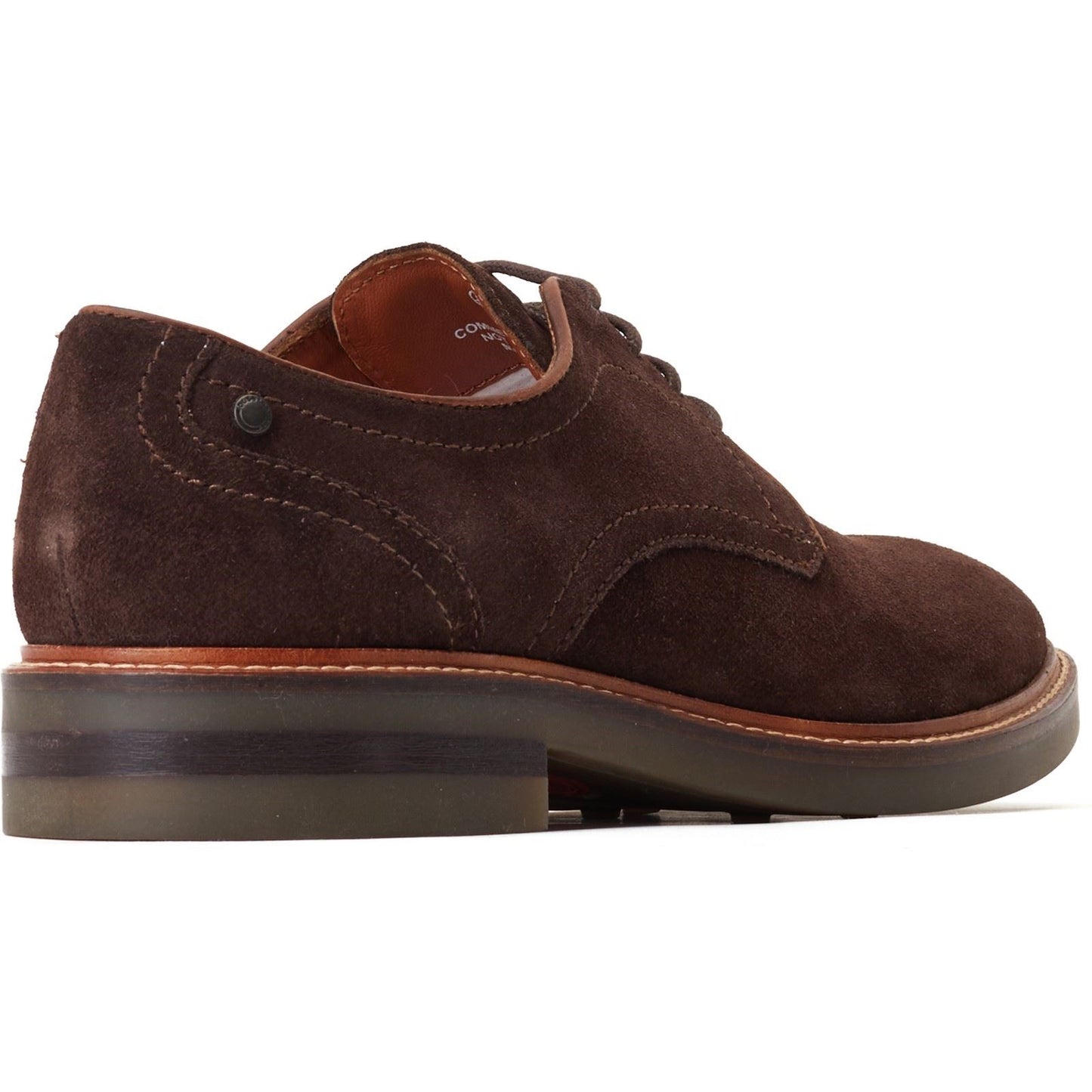 Base London Men's Mawley Derby Shoe in Burnt Brown