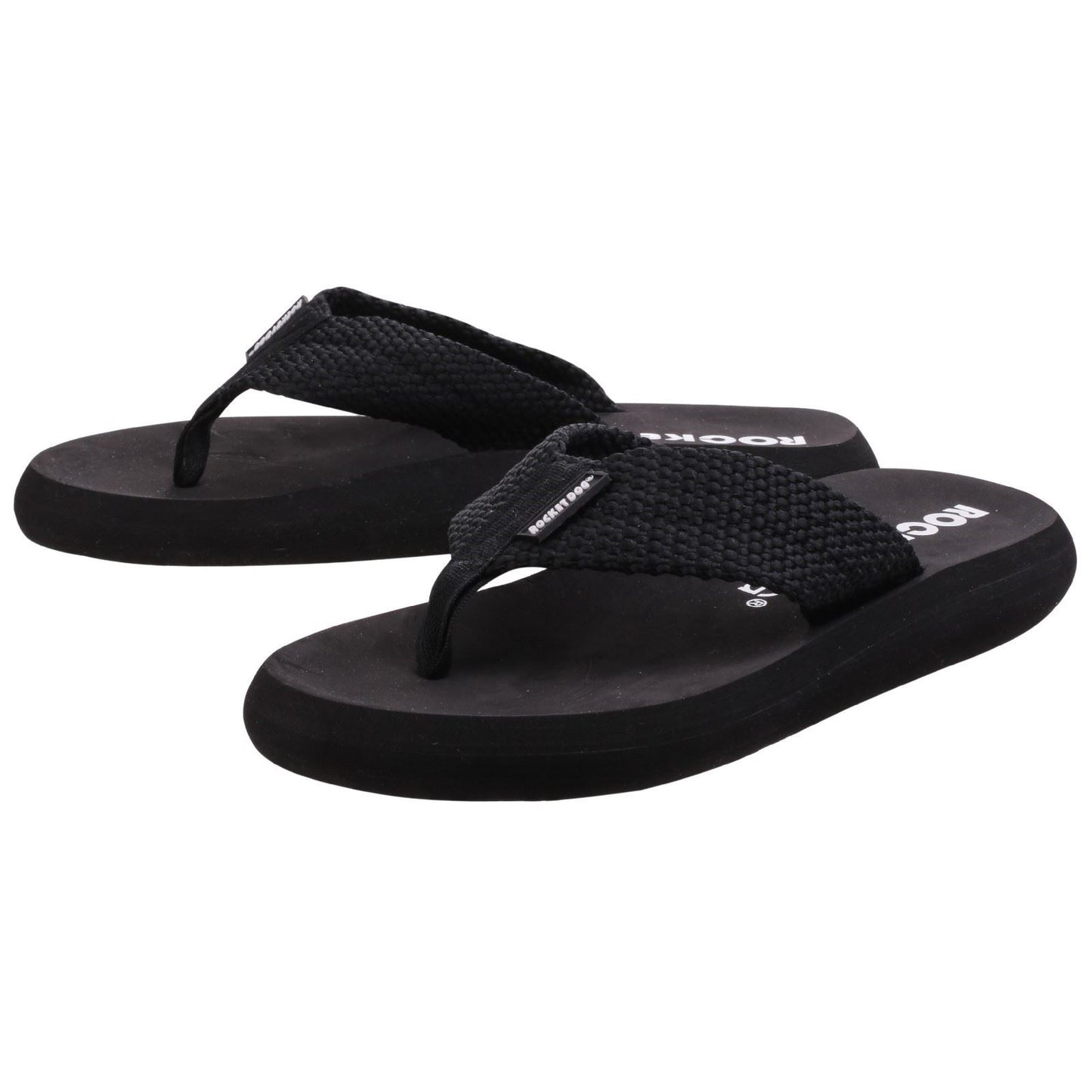 Rocket Dog Women's Sunset Webbing Flip Flop in Black