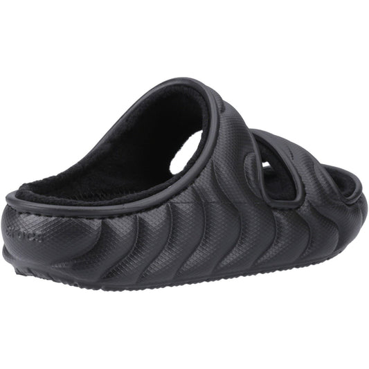 Crocs Women's Classic Cozzzy Overpuff Sandal in Black