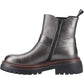 Hush Puppies Raye Leather Women's Pewter Flat Chelsea Boots