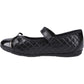 Hush Puppies Lottie Leather Junior Black Ballet Flats
