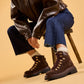 Hush Puppies Robyn Hiker Suede Women's CHOCOLATE Heeled Ankle Boots