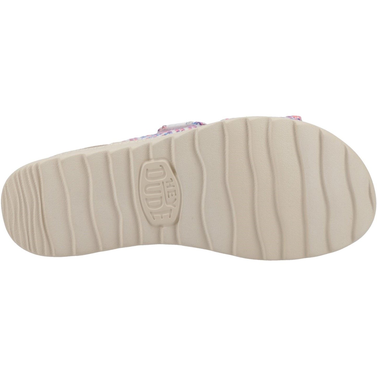 HEYDUDE Delray Slide Surf Baja Polyester Blend Women's Blue/Pink/Multi Sandals