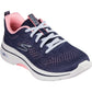 Skechers Women's GO WALK Arch Fit 2.0 Vivid Sunset Shoes in Navy/Hot Pink