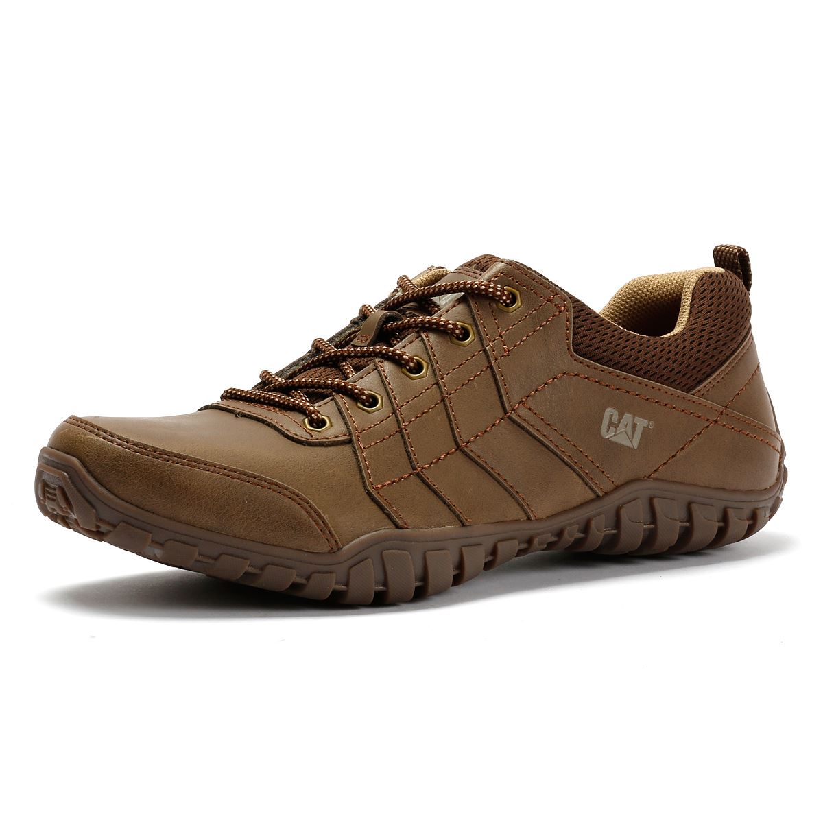 Caterpillar Instruct Suede Men's Dark Beige Lace-Up Shoes