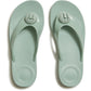 Fitflop iQushion Glossy-Button Polyurethane Women's Mint Whisper Flip Flops