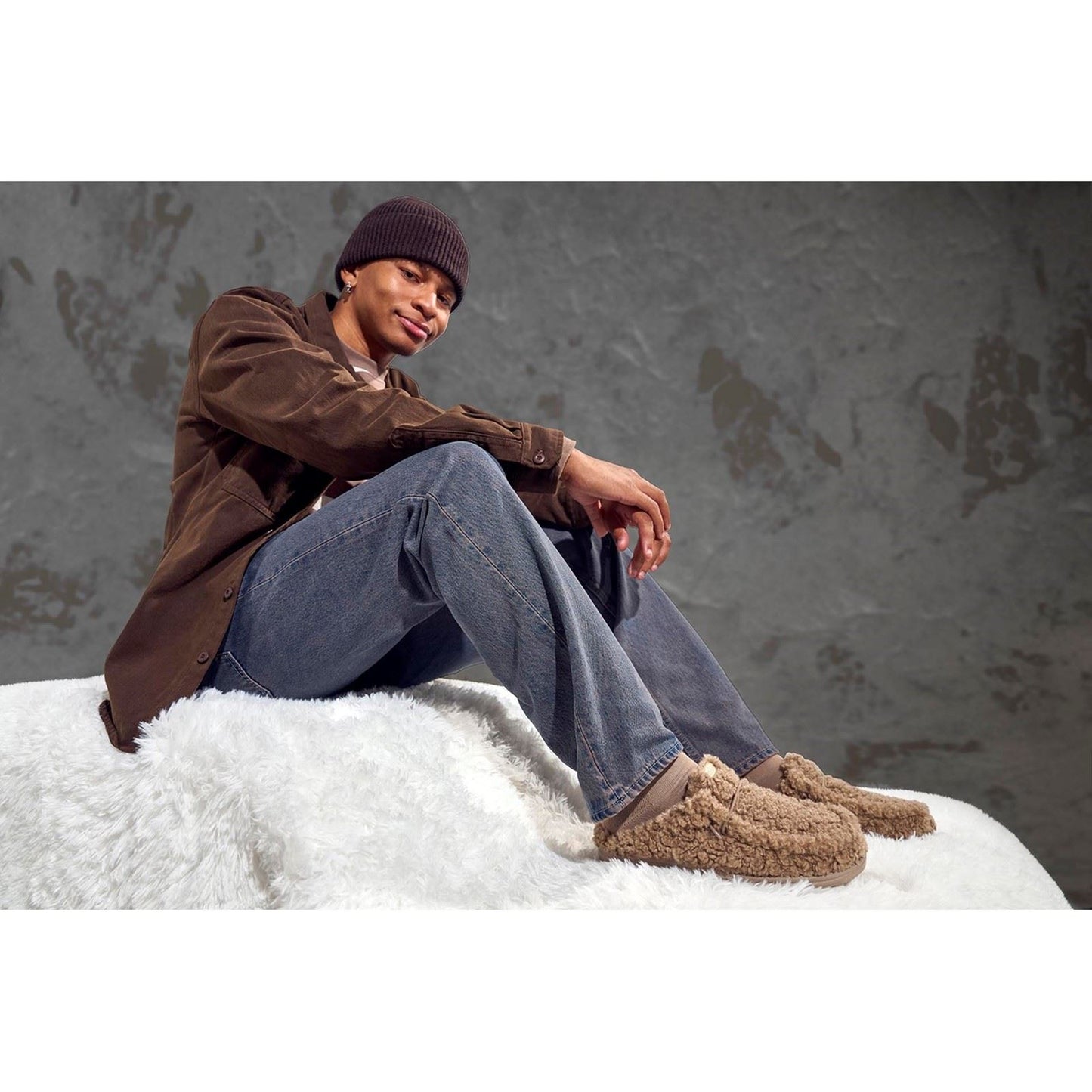 HEYDUDE Wally Polyester Men's Timber Wolf Mules