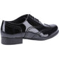Hush Puppies Kada Patent Leather Black Brogues