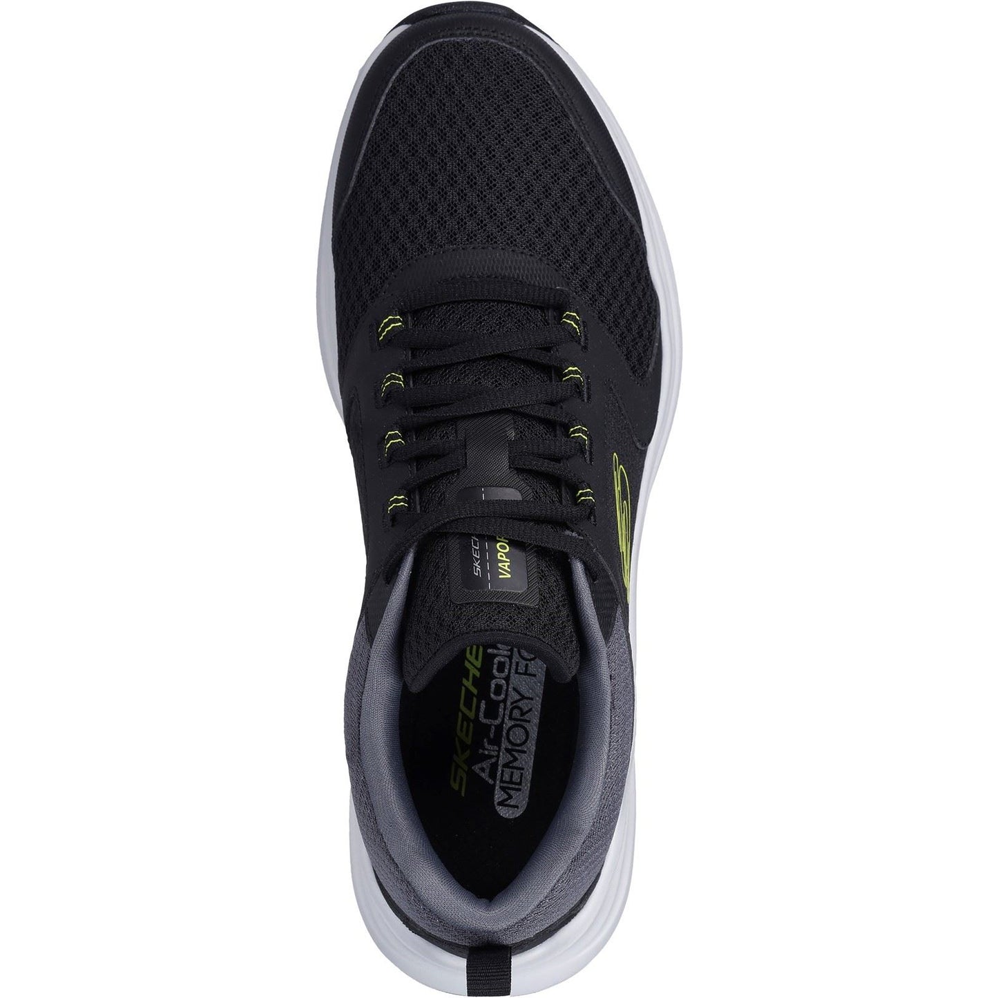 Skechers Men's Vapor Foam Trainer in Black/Lime