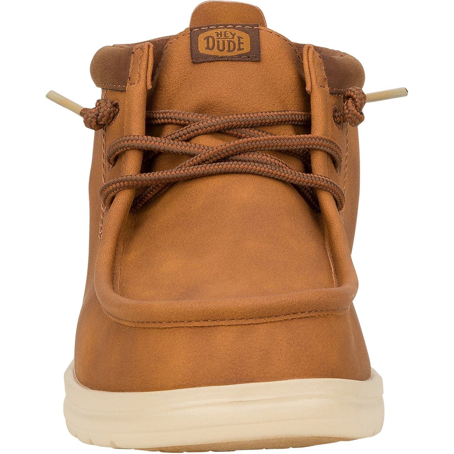 HEYDUDE Men's Wally Mid GripR Classic Boots in Cognac/Tan