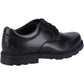 Hush Puppies Oliver Leather Youth Black Shoes
