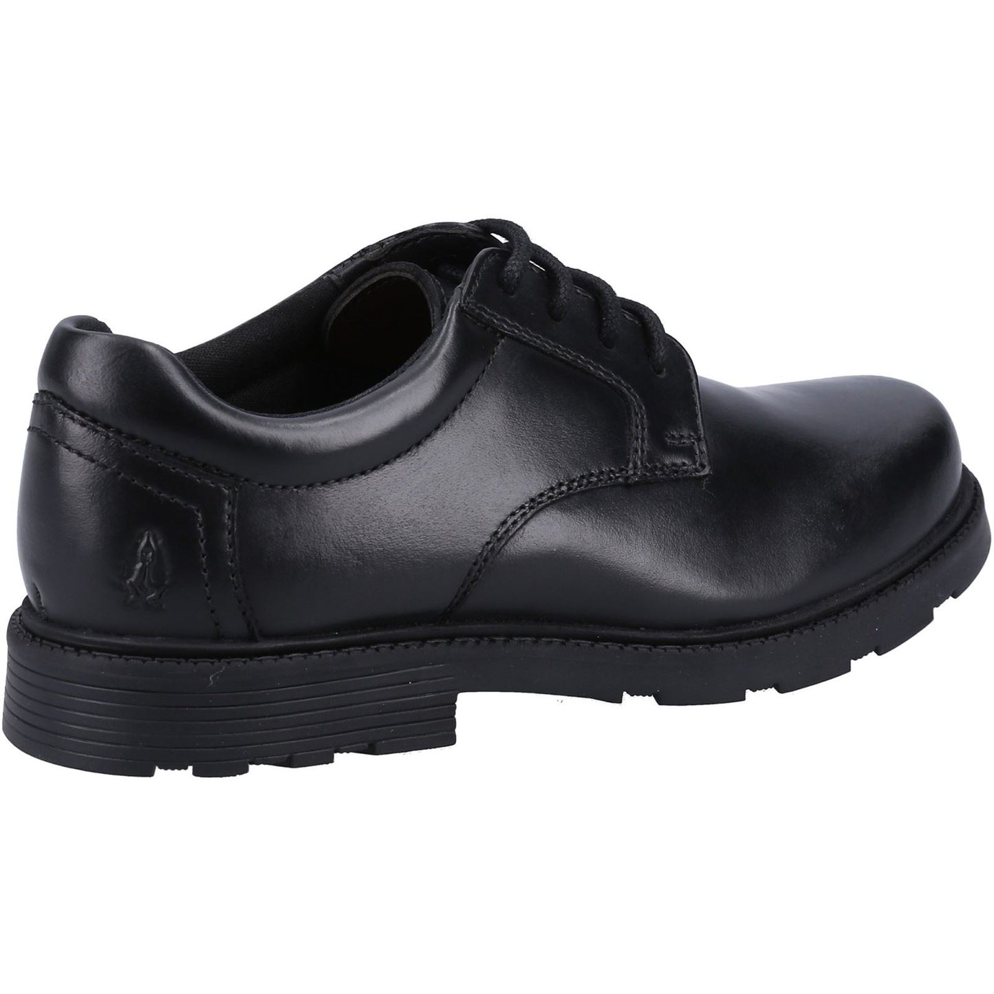 Hush Puppies Oliver Leather Youth Black Shoes